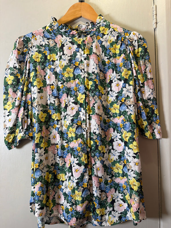 Beukjen Pink floral blouse size 14