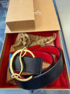 Christian Louboutin Reversible Belt Red/Black Size 30 2253A