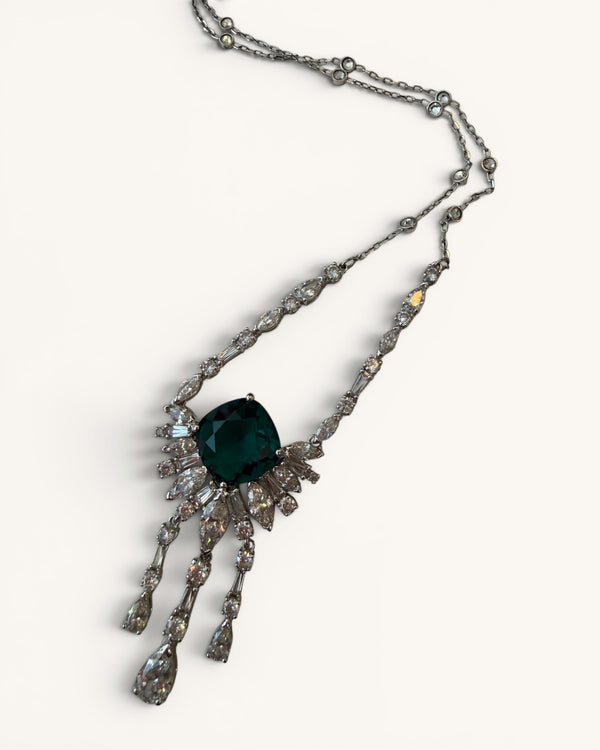 Swarovski Emerald Green Crystal Necklace