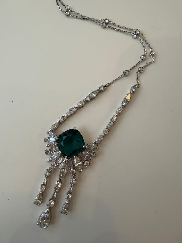 Swarovski Emerald Green Crystal Necklace