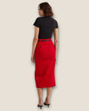 Karen Millen red long skirt size 8