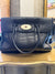 Mulberry Navy Mocc croc Bayswater