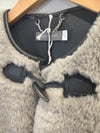 Mint Velvet Grey Faux Shearling Jacket – Size Large
