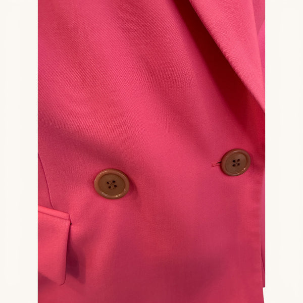 Dries Van Noten Pink Structured Jacket — Size 10