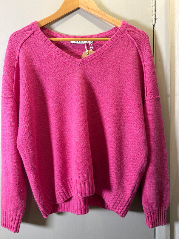 NRBY Cerise Cashmere knit size medium