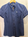 Fred perry navy spot shirt 12