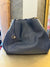 Coach Dalton Navy Blue Polished Pebble Leather handbag