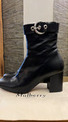 Mulberry Claudia buckle Black boots size 6