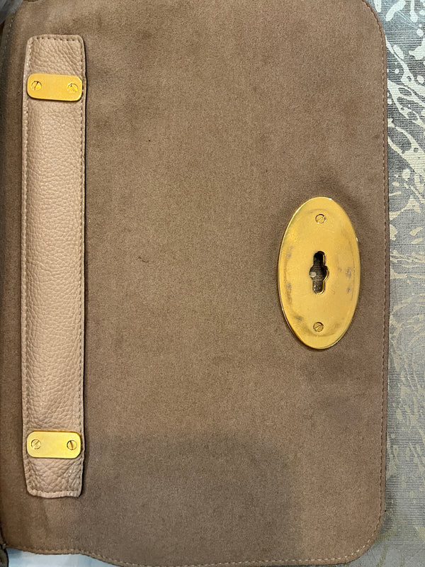 Mulberry Large Lilly in Rosewater grained soft leather