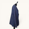 M&S Navy Linen Blazer — Size 14
