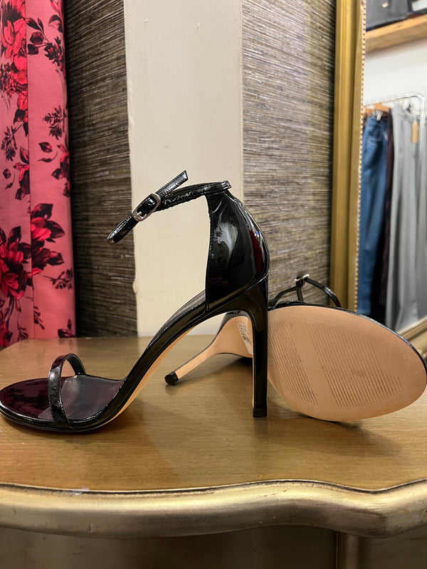 Stuart weitzman black patent heels 39