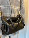 Vivienne Westwood black leather tote handbag