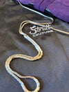 Strutt purple suede/Black Patent clutch bag