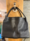 Radley black grained leather tote bag