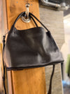 Radley black grained leather tote bag
