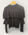 Hayley Menzies black lace knit Size small