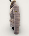 Barbour beige puffa jacket size 8