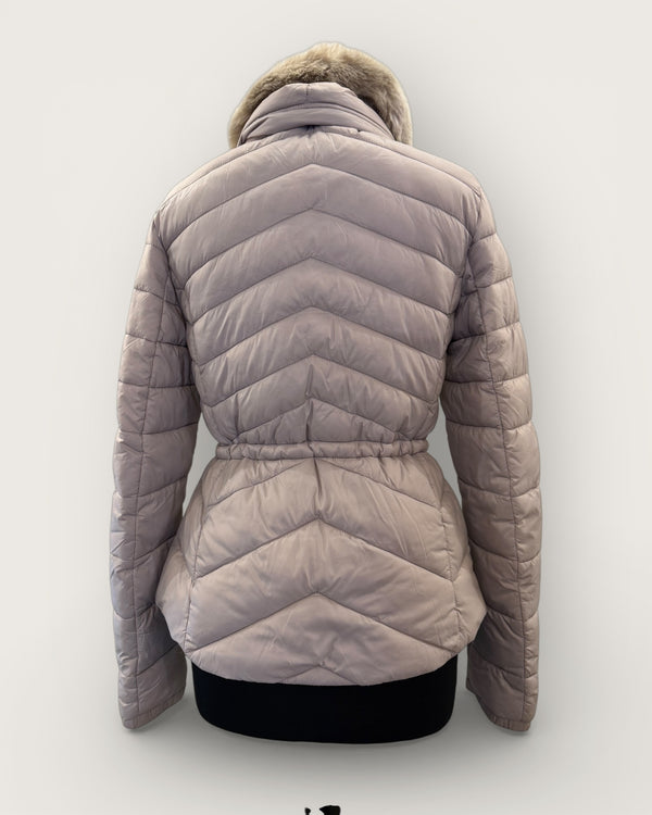 Barbour beige puffa jacket size 8