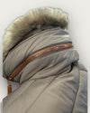 Barbour beige puffa jacket size 8