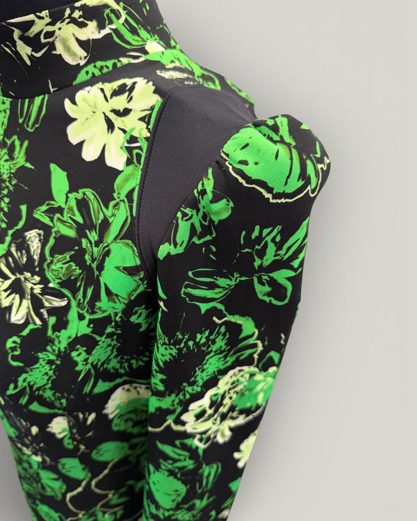 Marccain green floral dress Size 10