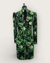 Marccain green floral dress Size 10