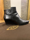 Tods black leather bootssize 38.5