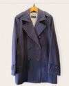 Massimo Dutti navy pea coat size 14