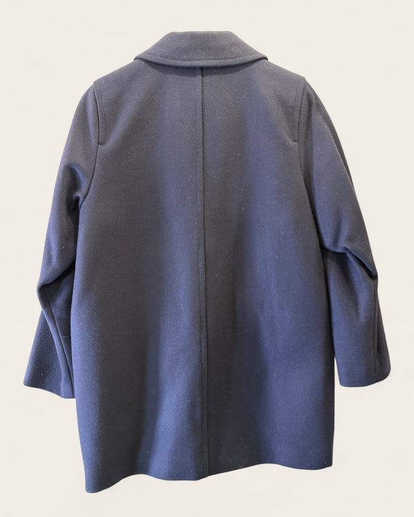 J Crew Navy wool short coat Size 10