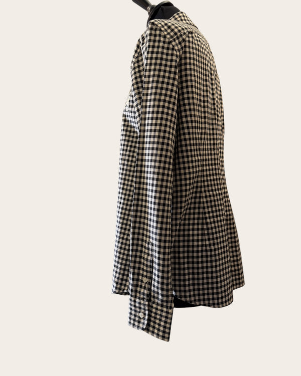 Ralph Laurenblack/ white gingham shirt size L
