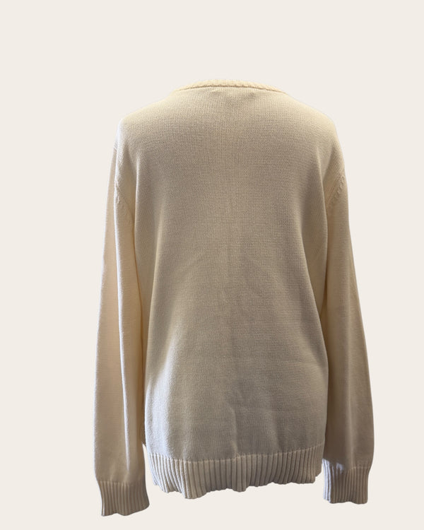 Ralph Lauren Cream knit jumper size XL