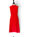 Karen Millen Red Midi Day Dress - Size 10