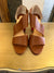 Louboutin tan sandals size 38