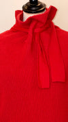 Self portrait red short sleeve knit size Large
