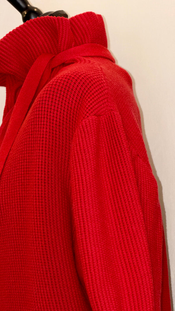 Self portrait red short sleeve knit size Large