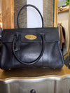 Mulberry Black grained leather Bayswater