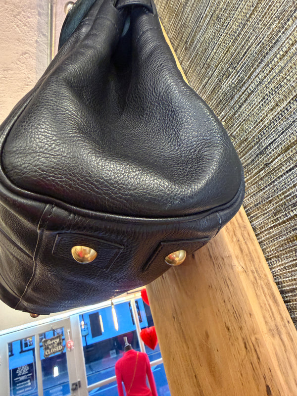 Mulberry Black grained leather Bayswater