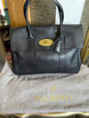 Mulberry Black grained leather Bayswater