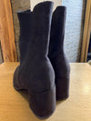 Marco Tozzi black faux suede boots size 37