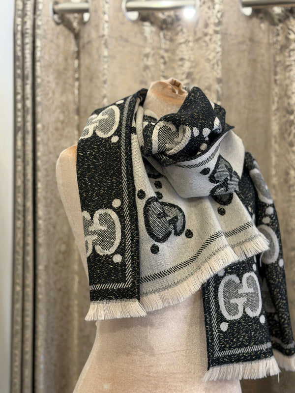 Gucci Jacquard Scarf in Box 2253C