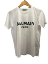 Balmain white LOGO T-shirt size XS