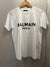 Balmain white LOGO T-shirt size XS