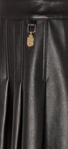 Holland Cooper Black Pleather Mini Skirt – Size 6/XS