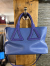 Michele De Fina Lilac Leather handbag