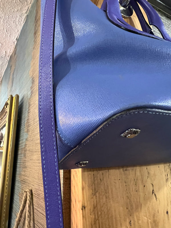 Michele De Fina Lilac Leather handbag