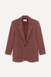 BA+SH Ckost burgundy herringbone jacket size 1
