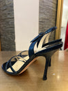 Jimmy choo Blue Metallic sandals size 38/5