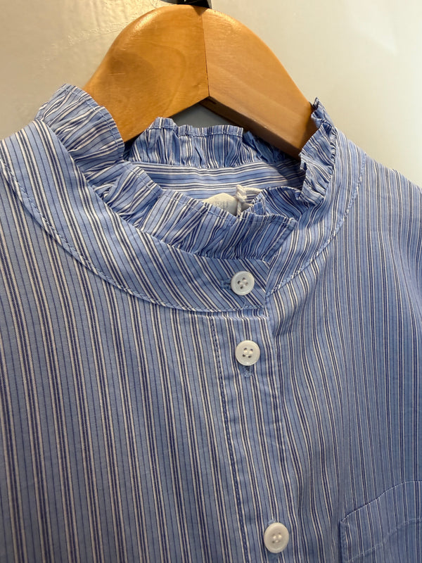 Hush blue stripe pie crust shirt size 10