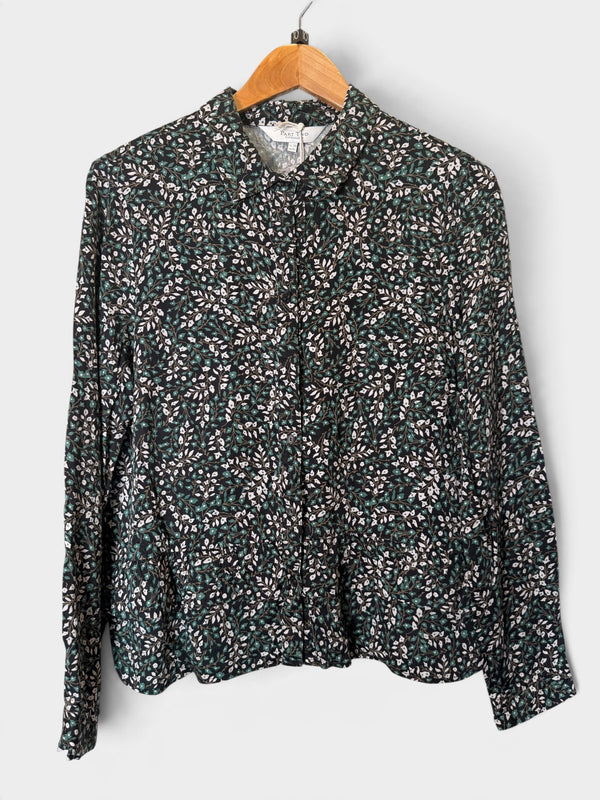 Part two floral green shirt size 10