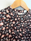 Levis black floral blouse size small