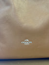 Coach tan grained leather handbag